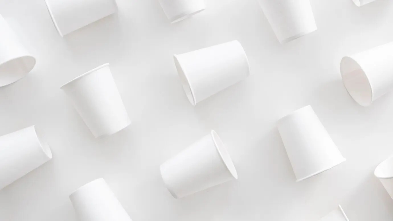 Auswahl nicht umweltfreundlicher Plastikgegenstände